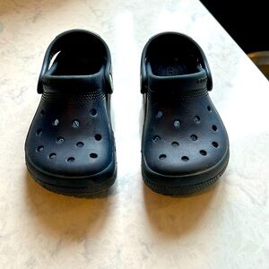 Crocs toddler size 10 clogs navy blue